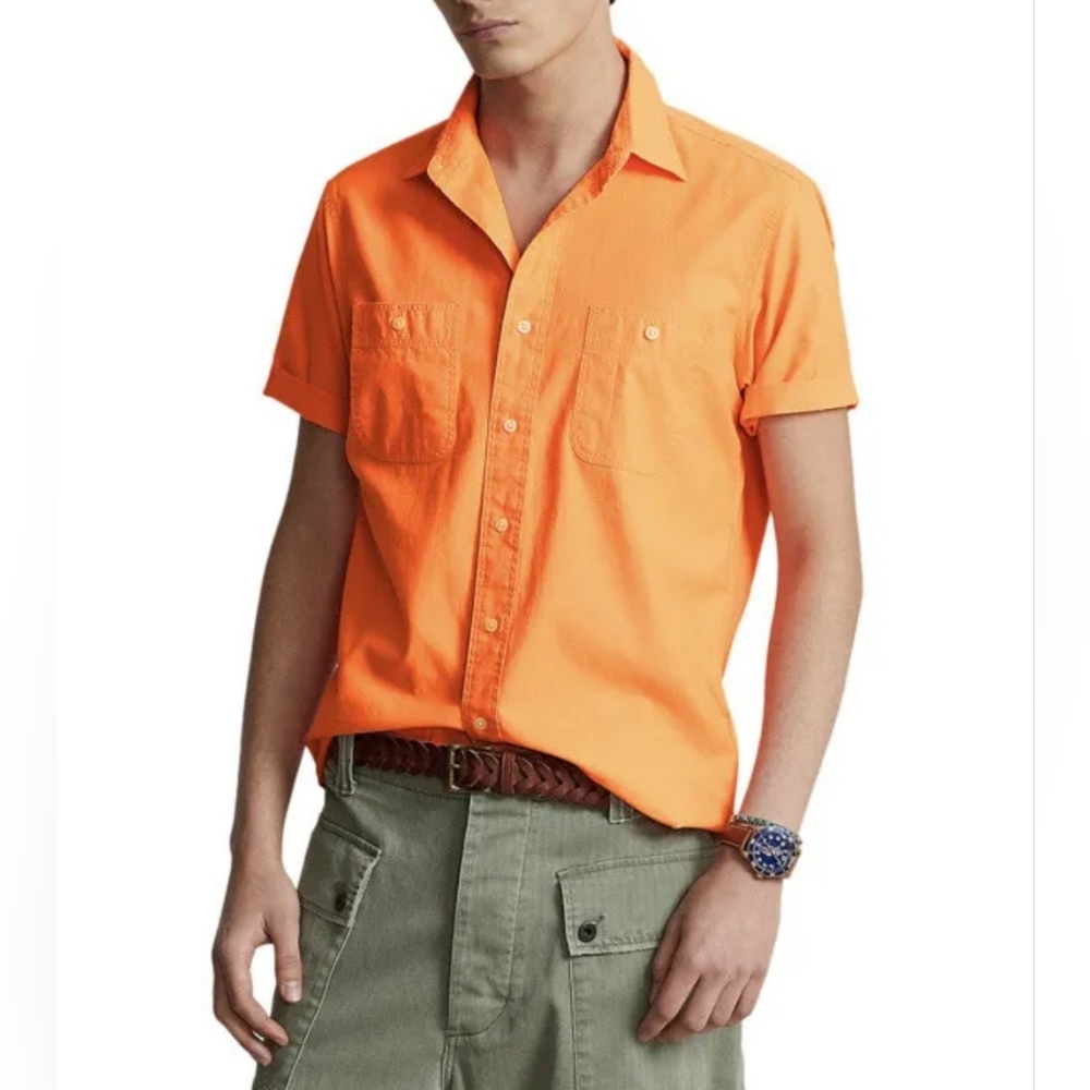 $125 Polo Ralph Lauren Mens Classic-Fit Cotton Shirt